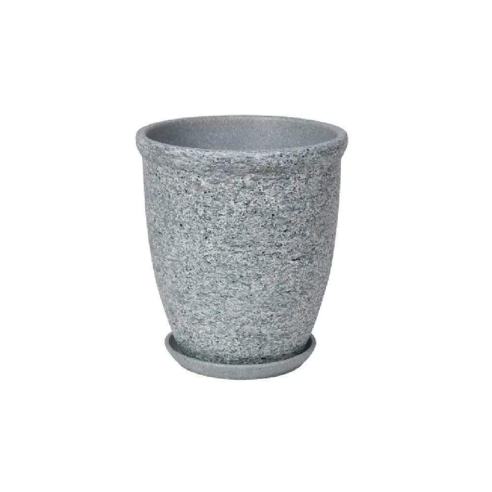 Горшок  Готика Шнур серый камень №6 (D26) 8,9л СД159