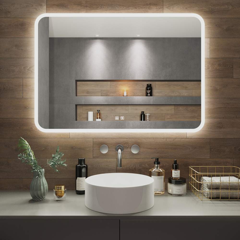 AQUA DE MARCO Amazon Зеркало 100*70см LED-подсветка 2кн/антизапотевание 