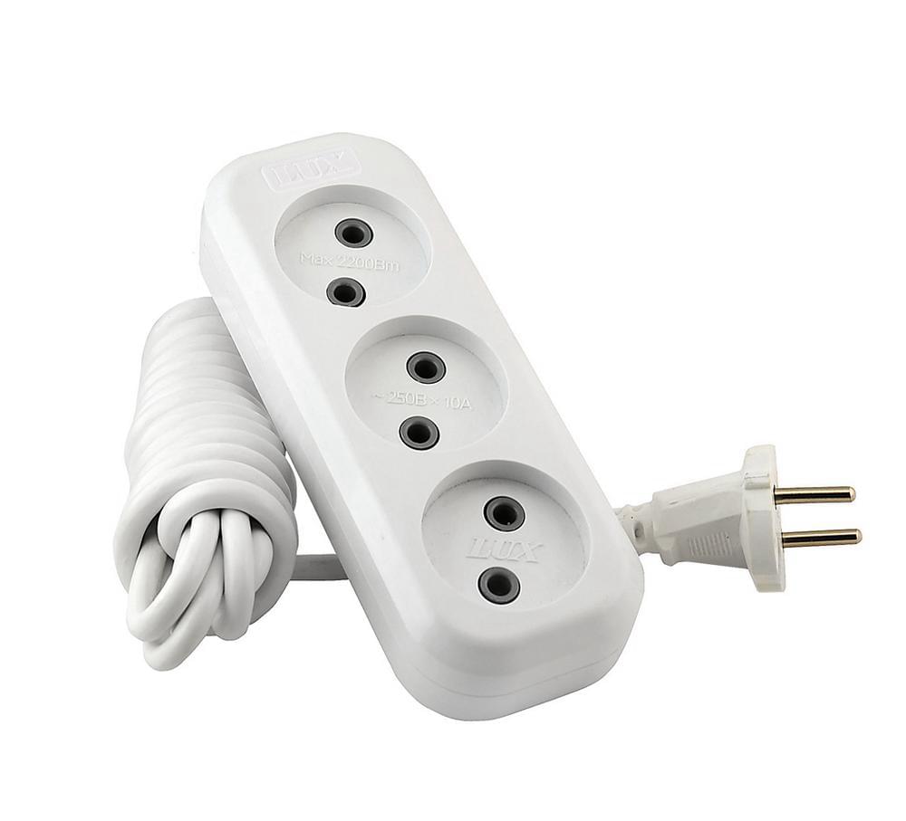 Удлинитель сетевой  LUX  У3-О-05  3-мест.  5м  б/з