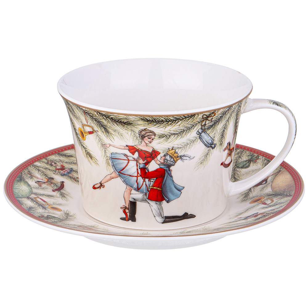 LEFARD Щелкунчик Набор чайный 760-821 на 1 перс/2пр 250мл