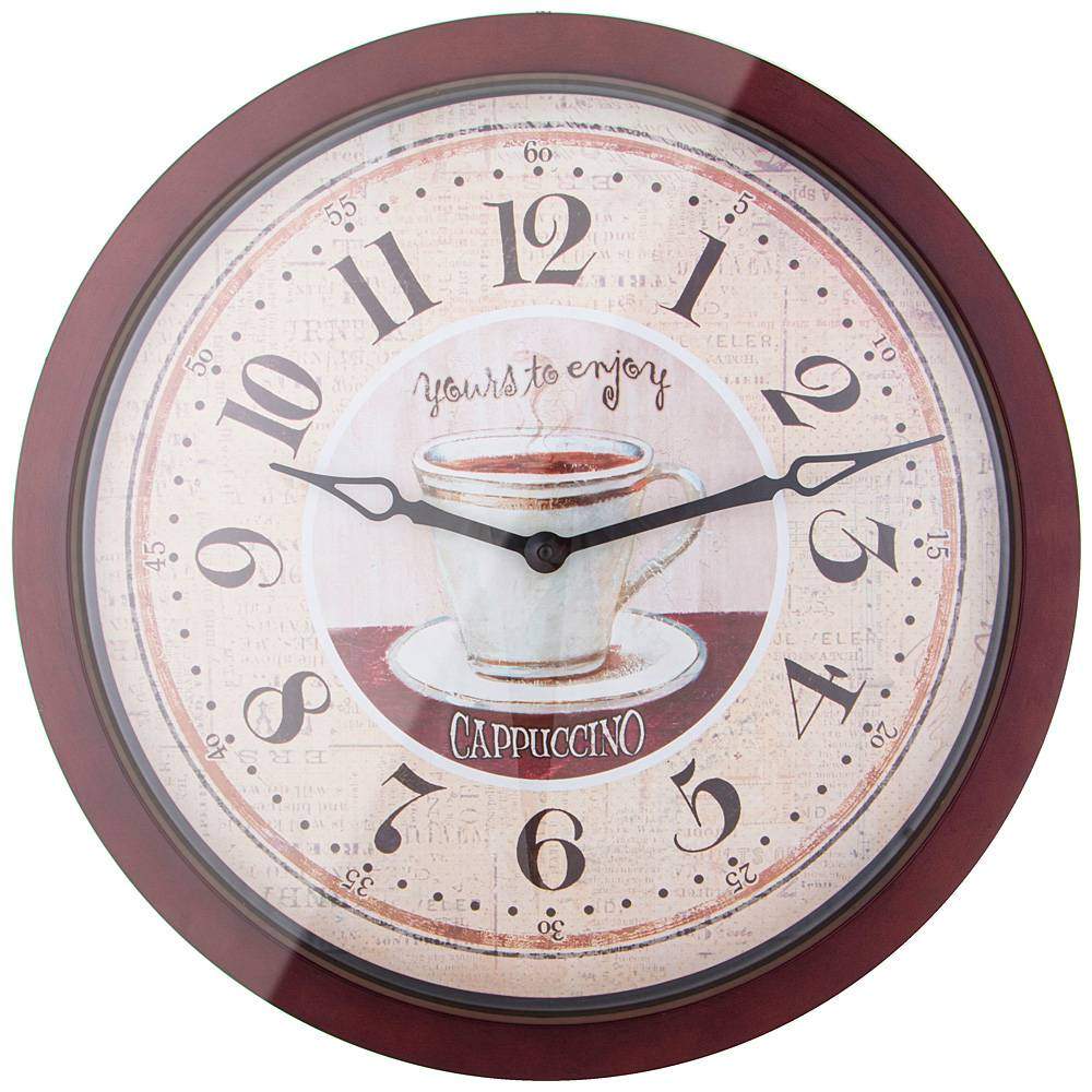 LEFARD Часы 220-464 Антик настенные 46x46x5,5см пластик 