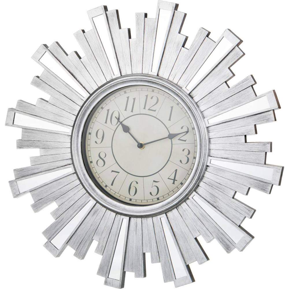 LEFARD Часы 220-193 Swiss Home настенные d20см 50х50x4см серебро пластик 