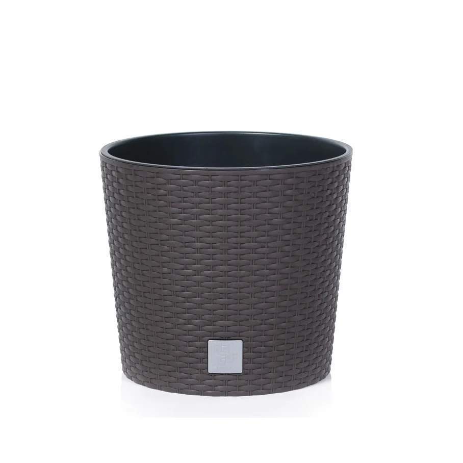 Горшок Рато раунд №20 DRTUS-200I коричневый+вставка