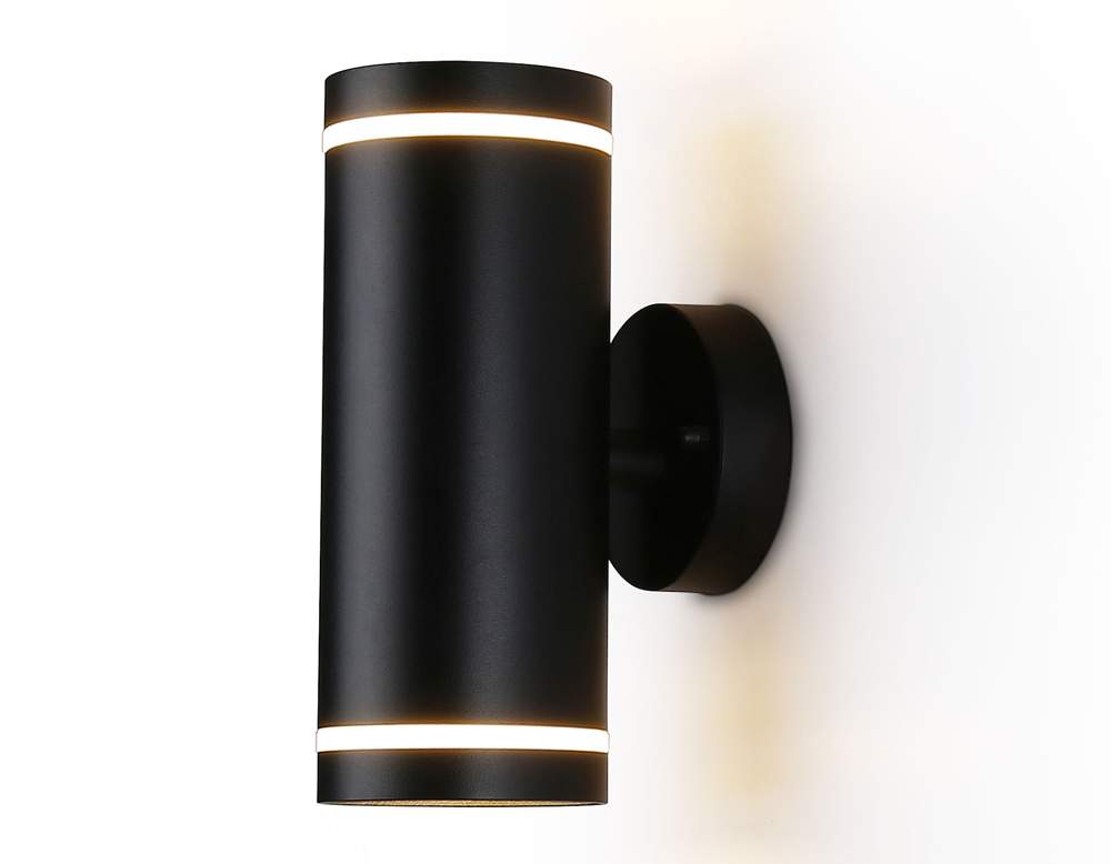 ST3333/2 BK Светильник черный IP54 GX53/2 max 15W 210*85*125
