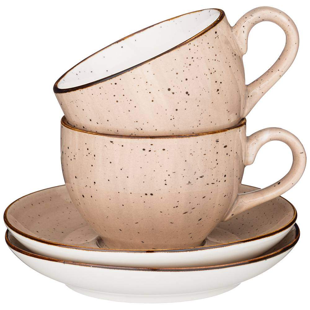 BRONCO Nature бежевый Набор чайный 2пер/4пр 263-1112 220мл