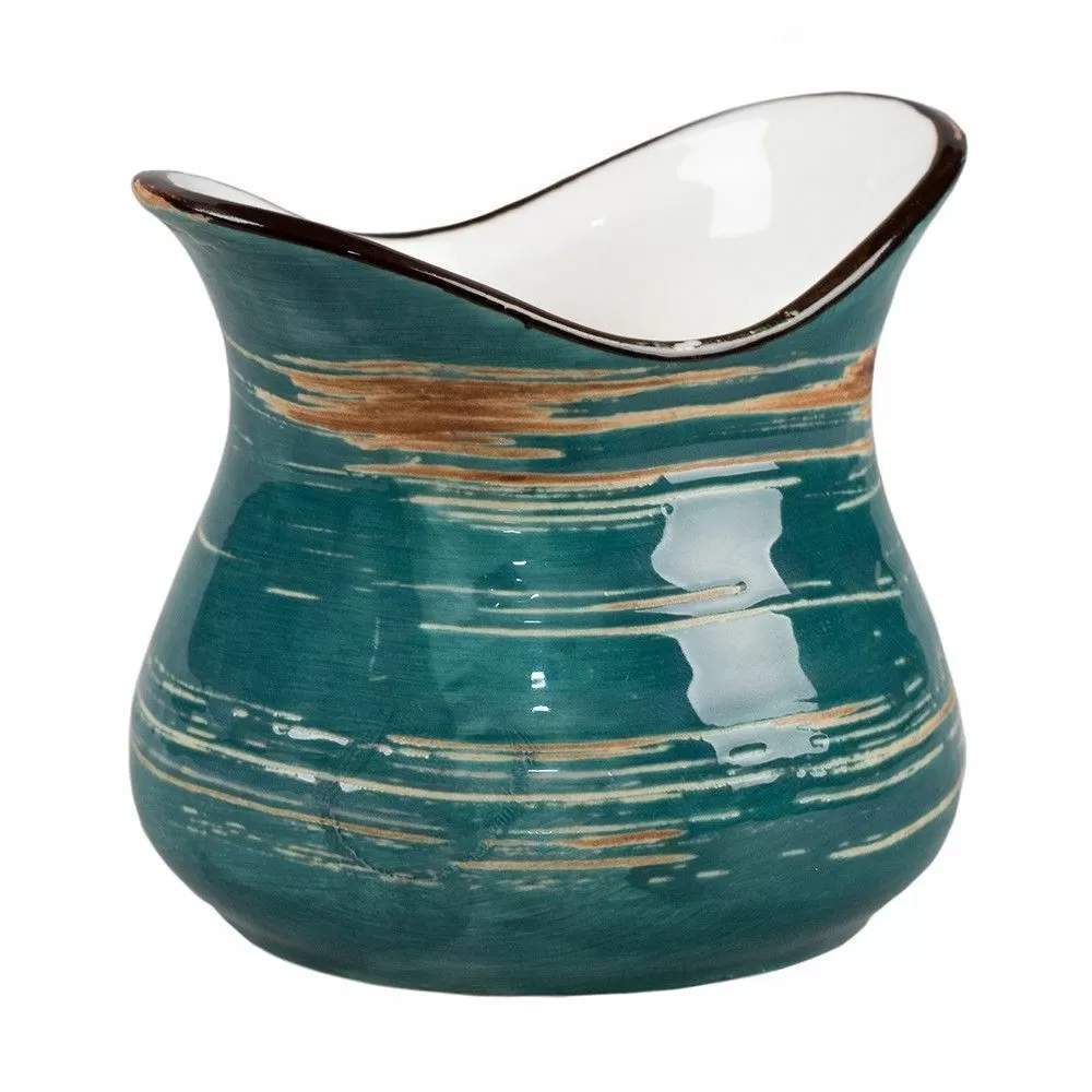 P.L. Proff Cuisine Texture Dark Green Lines Соусник/молочник 7,4х4,8см h6,5см 100мл 81223427 (72/12)