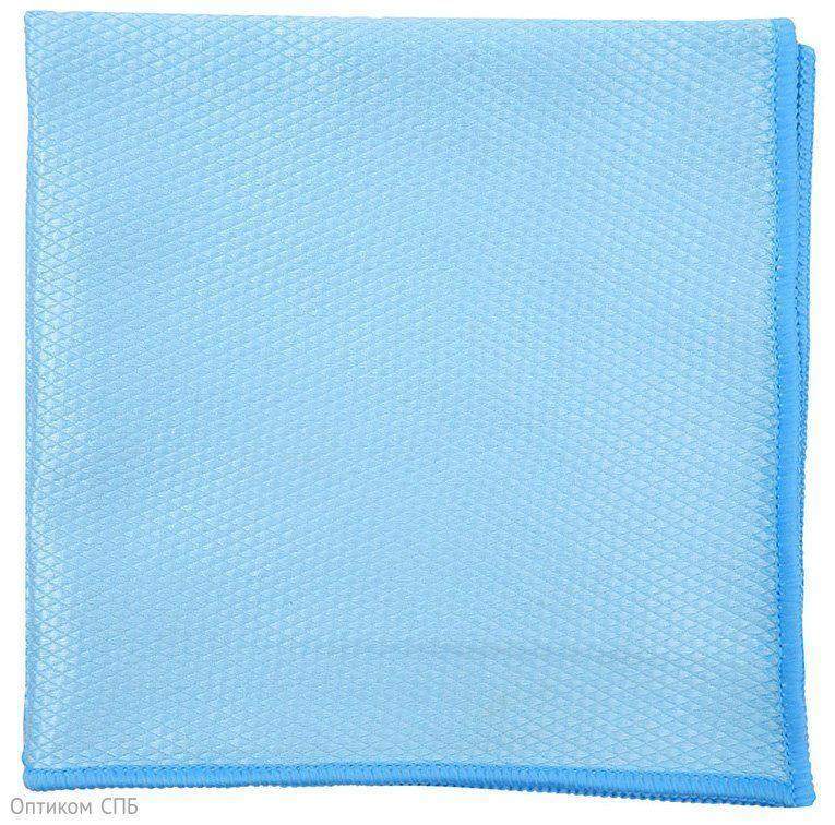 Салфетка из микрофибры Optiline 40х40см голубой д/стекол и зелкал 31-3986