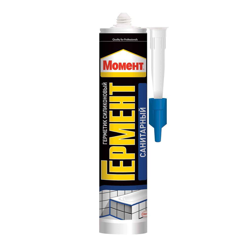 Герметик Момент/Гермент Санитарный для ван и кухонь прозрачный 280мл 1998756/2002675