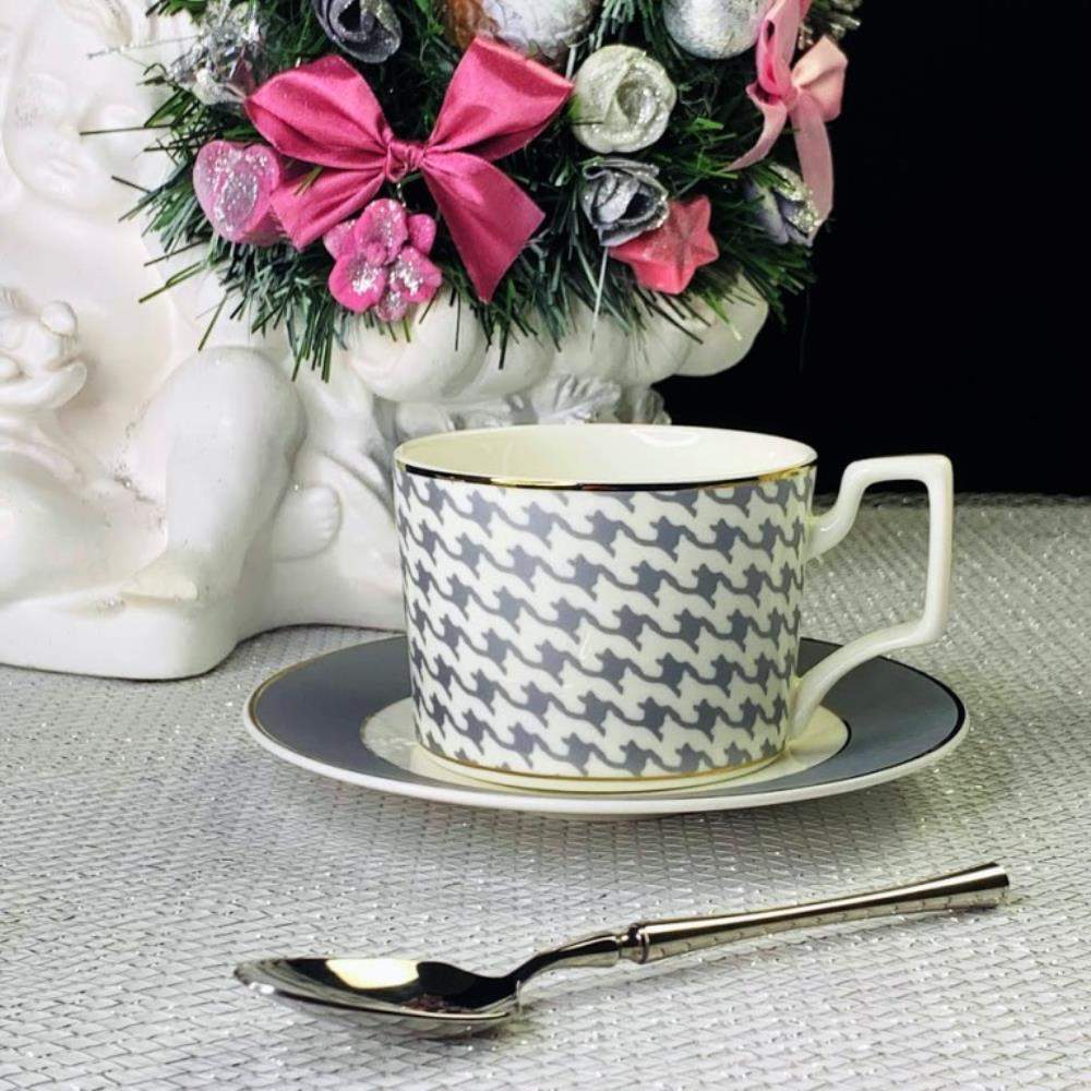 LENARDI Набор кофейный 145-408 12пр/6перс Earl Grey фарфор костяной