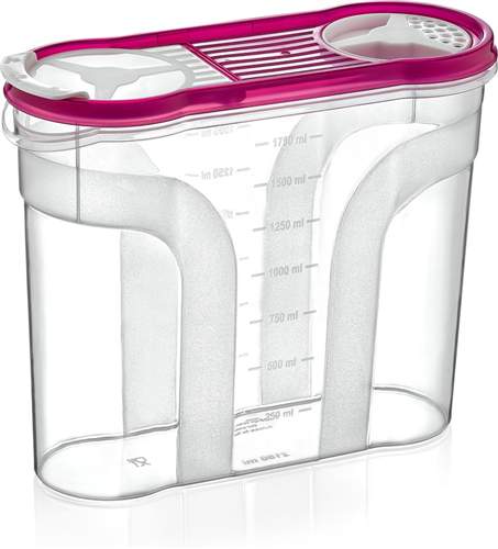 DUNYA PLASTIK Емкость 30313 д/сыпучих 2150мл с дозатором 220х88х184мм 