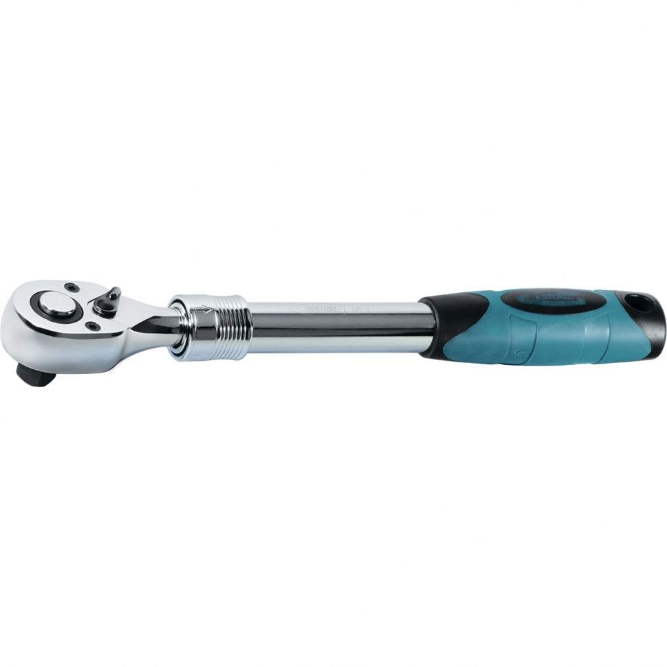 Ключ трещоточный GROSS 1/4", 150-200мм CrV телекскопич. 14074