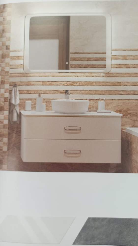 Тумба подвес. FUJI 100 + столеш. Blanco 100