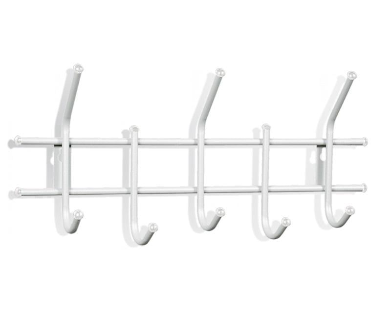 Вешалка Sheffilton  Стандарт 2/5 В2-5-5 белый/белый  металл/пласт.