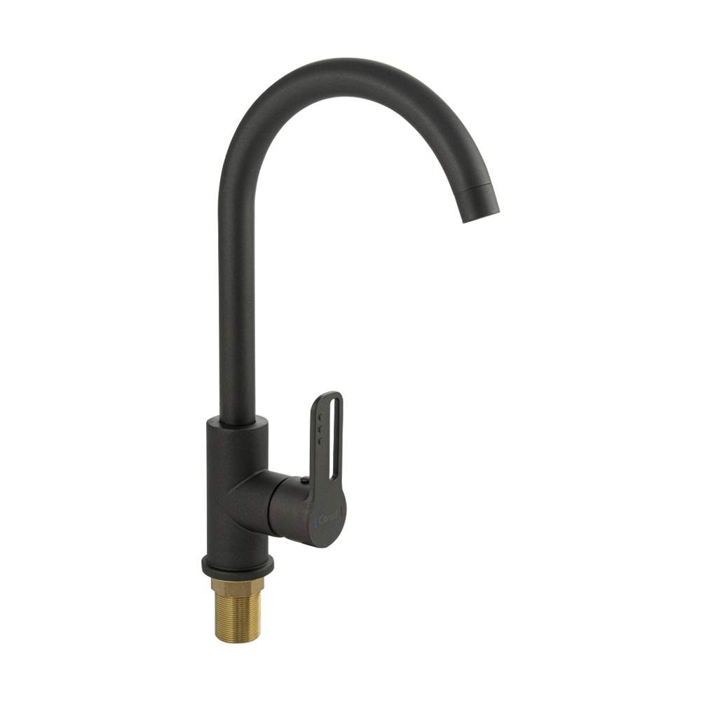 Смеситель Consul  8954  кух. Графит шар. боков. ручка с прорезью