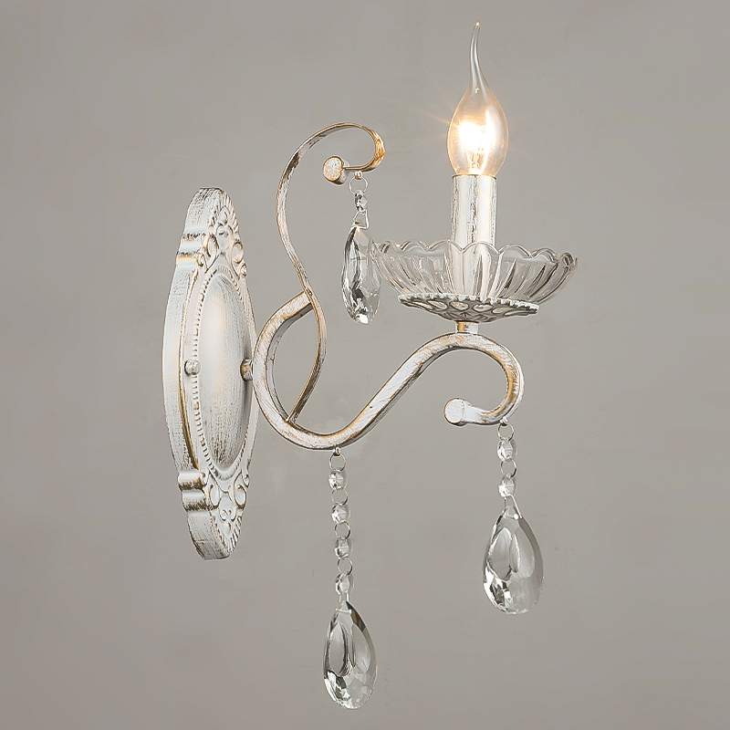 Бра NH4455/1W WG белое золото/хрусталь