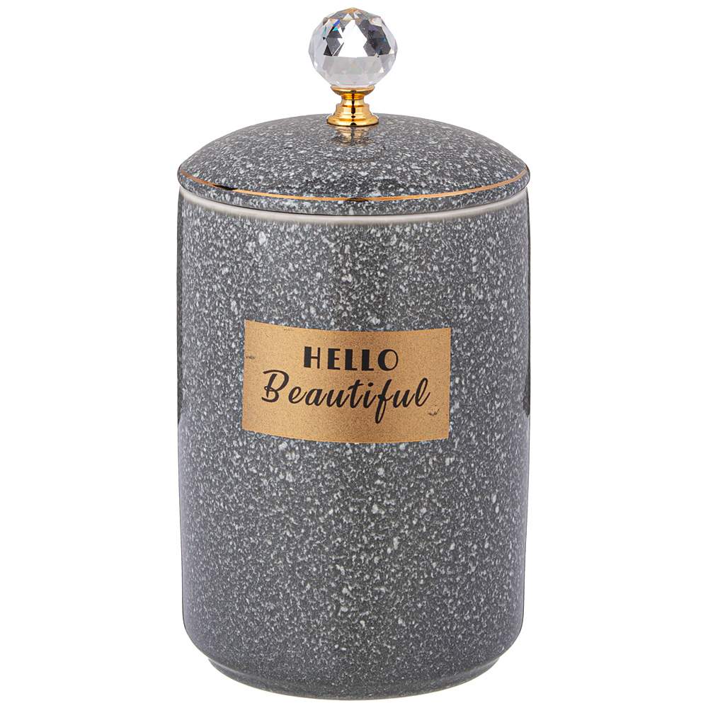 LEFARD Банка 42-518 Grain серый д/сыпучих 800мл 19х10,5см 