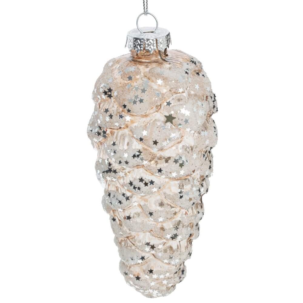 REMECO COLLECTION Игрушка елочная Шишка 779046 стекло 6х6х14см