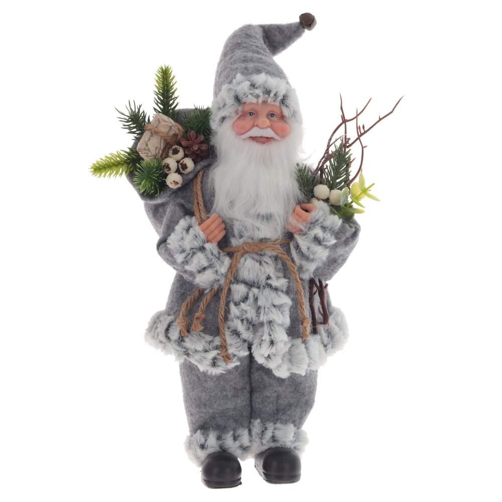 REMECO COLLECTION Дед Мороз 807182 серый 18х12х30/41см