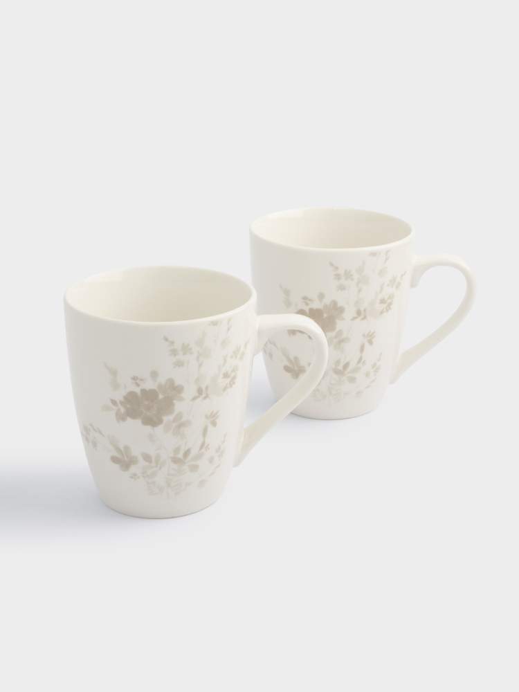 ANNA LAFARG Цветы и листья Набор кружек 350мл 2шт фарфор ANLAF-MB2810-MUG2
