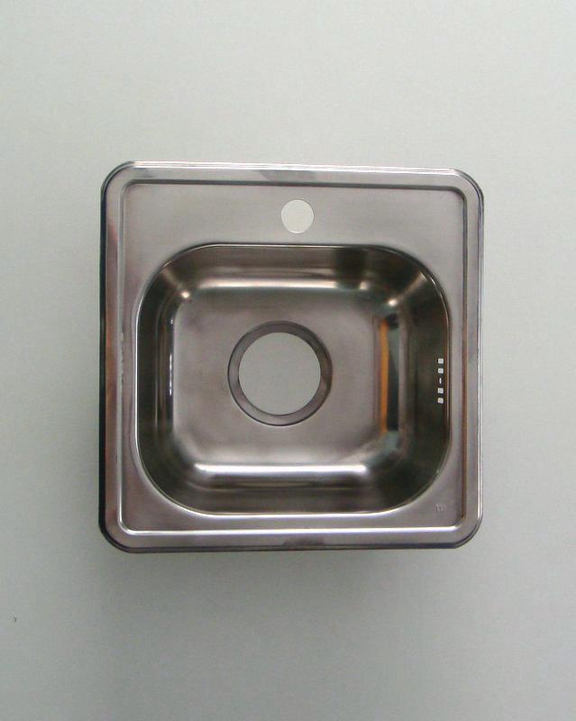 Мойка FABIA врезная 38х38 Гофросифон в комплекте 0,6мм глуб.16см  62182