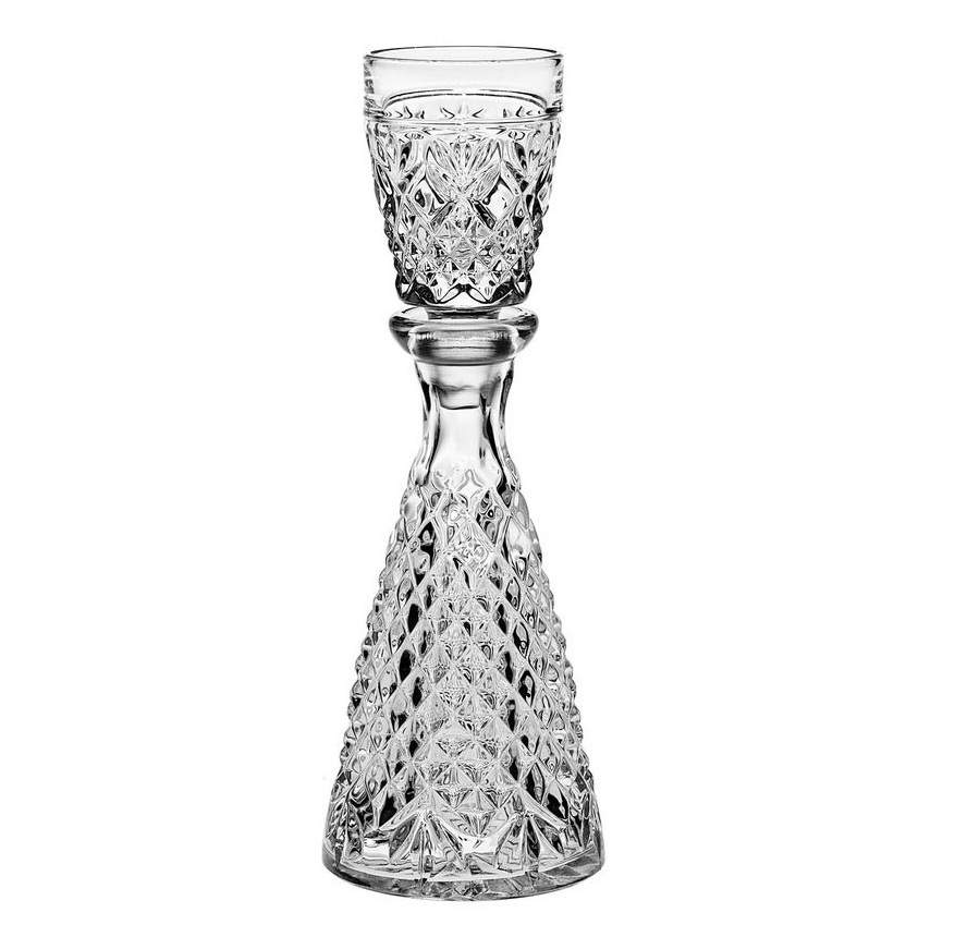 CRYSTAL BOHEMIA Графин One Man Bottle с рюмкой 95мл 43500/1/02000/014 БПХ556