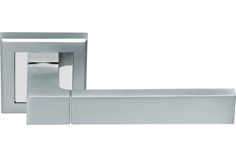 Ручка дверная RAP 16-S SC/CP матхром/хром  RUCETTI 