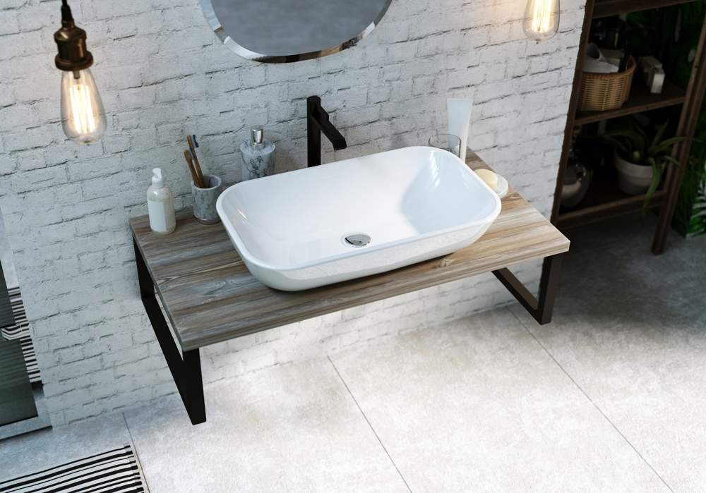  Столешница Grunge Loft 90 Дуб намибия