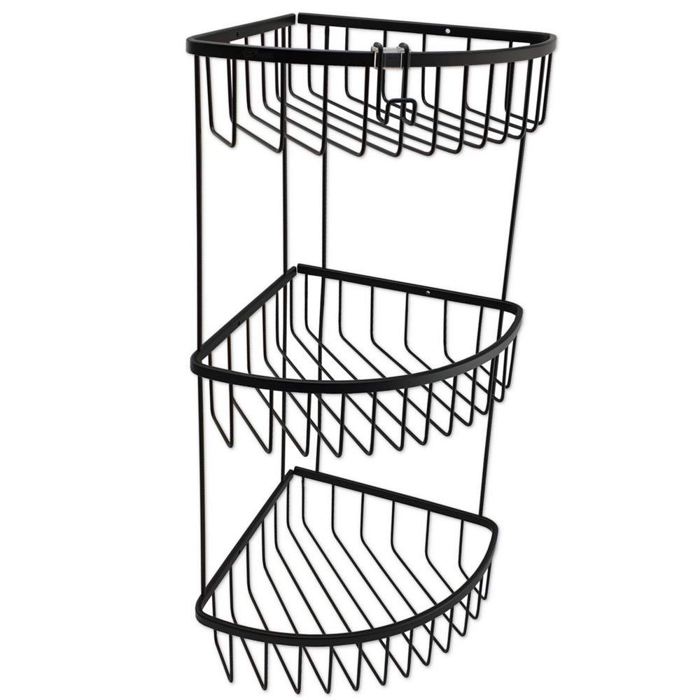 Полочка GFmark угл.овал. тройная 22см-решетка 77259  Медь