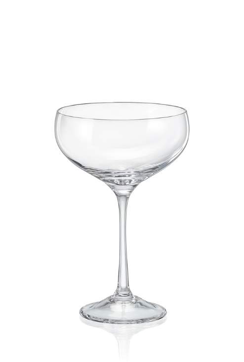 CRYSTALEX BOHEMIA Пралайн 40919/180 Набор бокалов д/шампанского 180мл 4шт (блюдце)