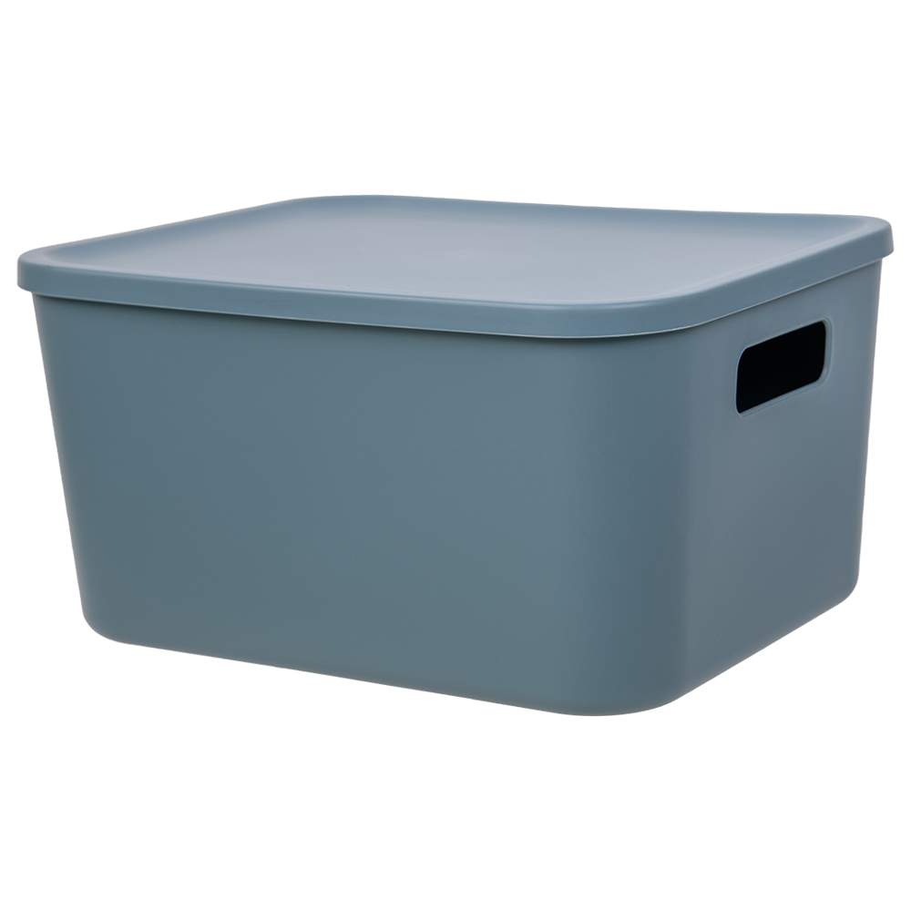 Корзина Fancy-hh100-S пластиковая д/хранения Оптима Д285 Ш220 В145 синий