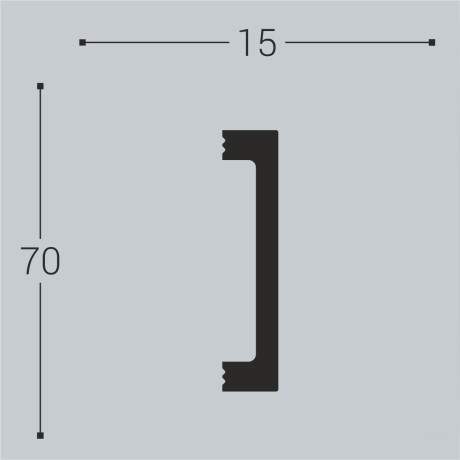 Наличник  XPS Н 17 (70*15)/13