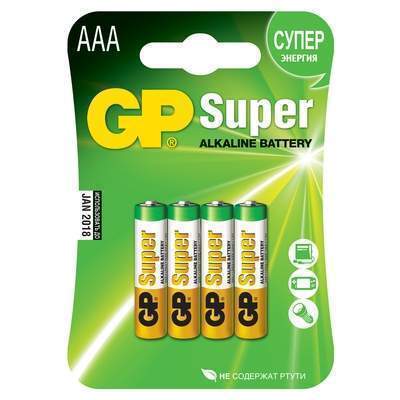 Элемент питания GP Super Alkaline LR3 24A3/1-2CR4 BL3+1/ 15739 - ААА