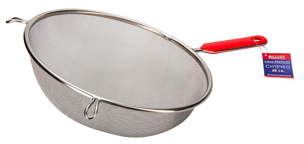 REGENT INOX Linea Pronto Сито 93-PRO-02-25 25см ручка пласт.прутковая 