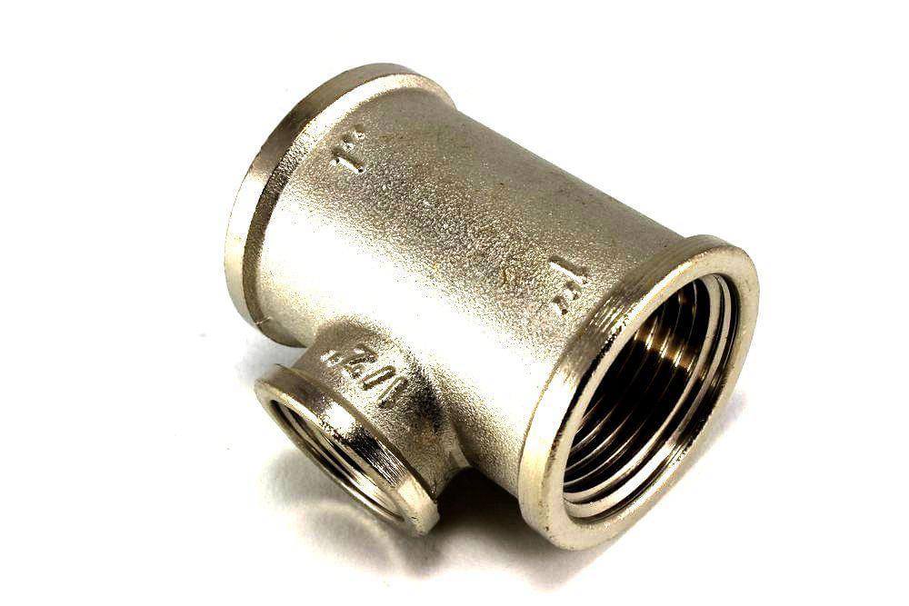 Тройник переходной 1"х1/2"х1" хр.  VTr.750.N.0604