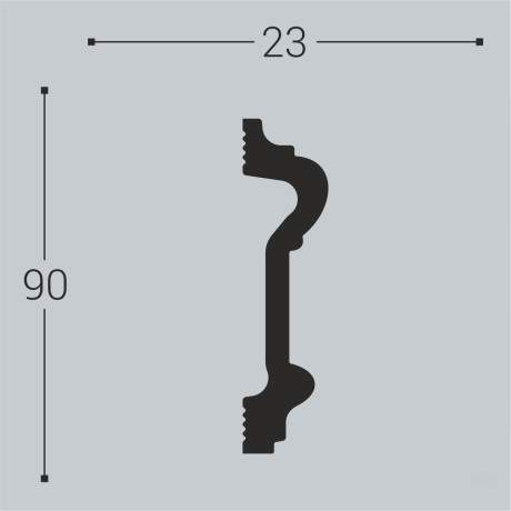 Молдинг XPS BD М 1 (90*23)/12