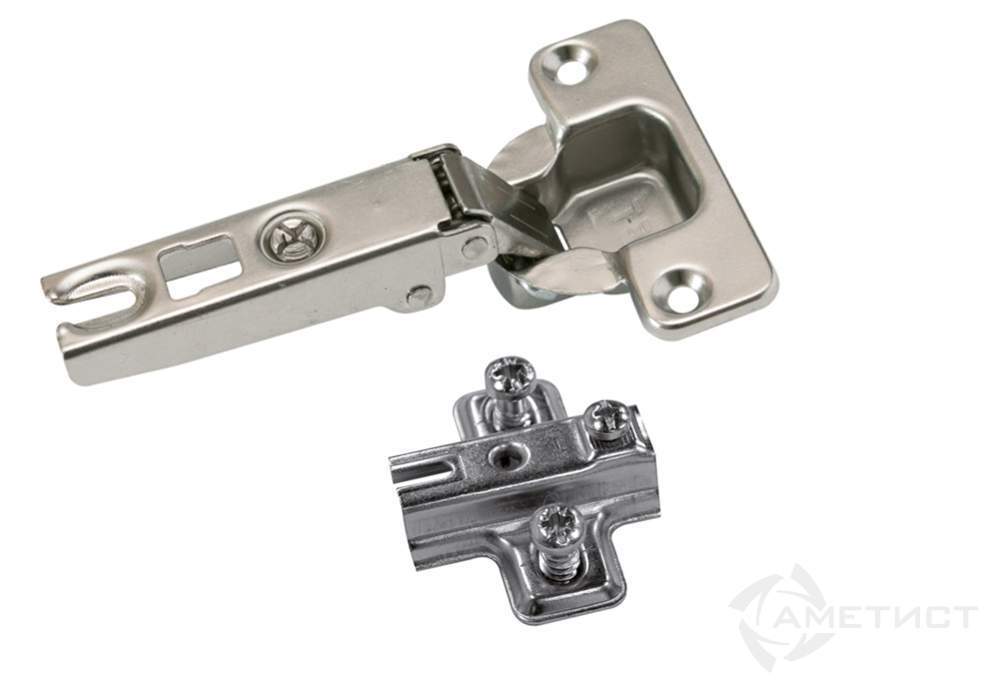 Петля Хеттих Slide-On 1078660+Монт.планка Slide On с винтами 1079223