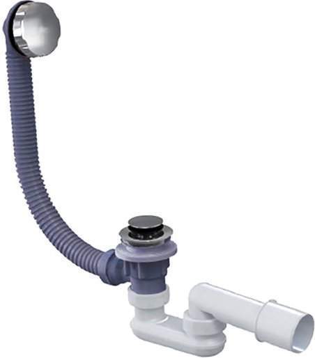 Перелив п/а с сифоном плоский 600мм (металл) CK60PF