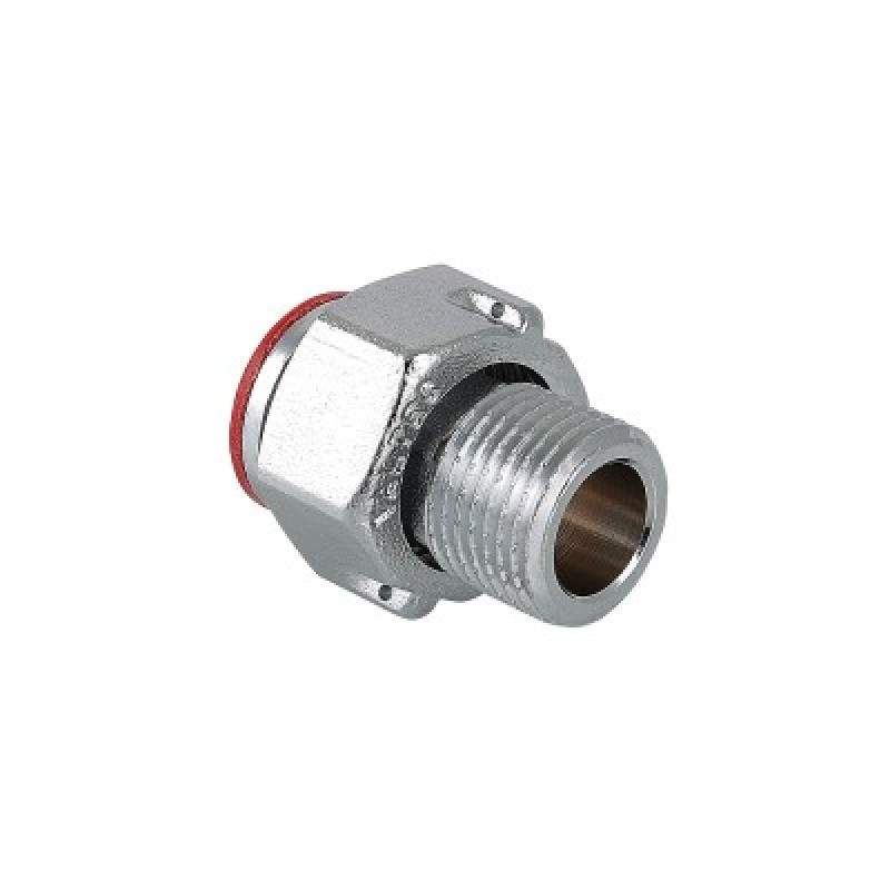 Штуцер с накидной гайкой для опламберовки  1/2"  VTr.611.N.0004