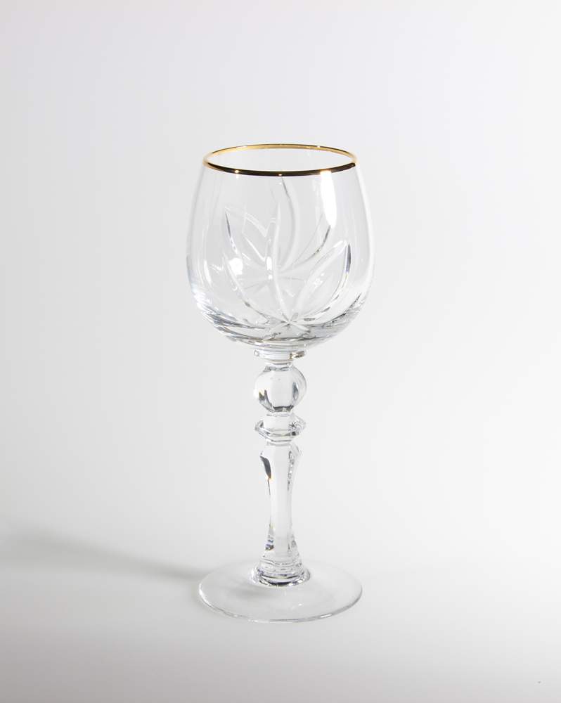 НЕМАН 900/43 золото Набор 7565/230гр бокалы д/вина 6шт Цветок