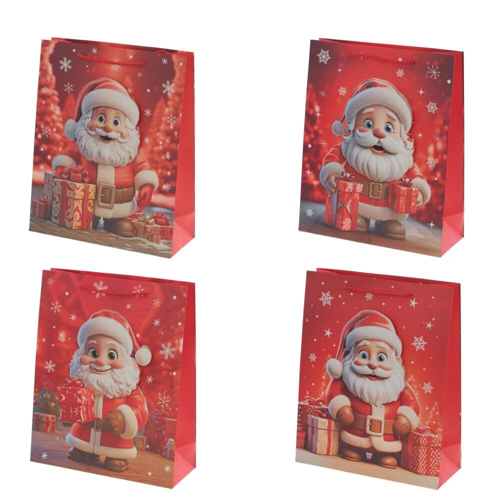 REMECO COLLECTION Пакет подарочный НГ 815504 26х10х32см 4в