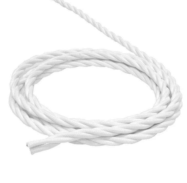 Провод витой ПВХ  GE70152-01 3х2,5мм полиэф.н  бел. Greenel