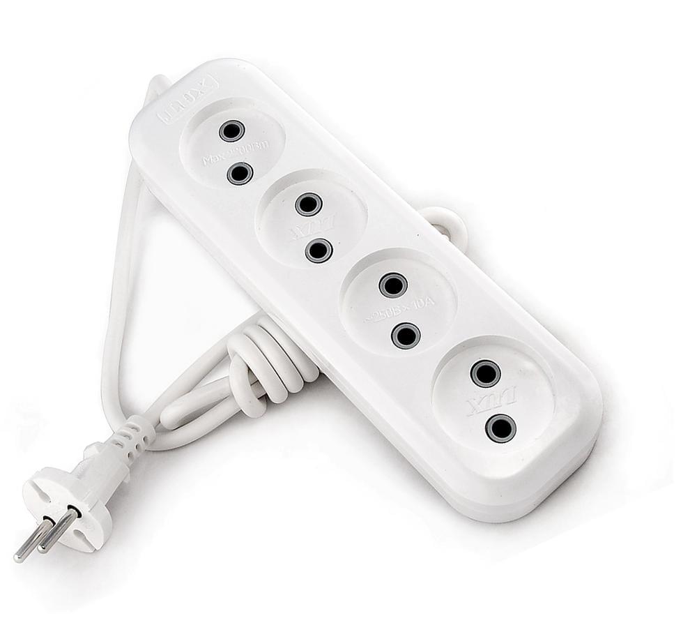 Удлинитель сетевой  LUX  У4-О-03  4-мест.  3м  б/з