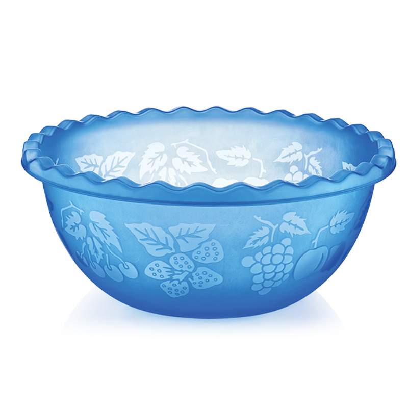 DUNYA PLASTIK Миска 10503 9л 350х350х144мм узорная круглая 
