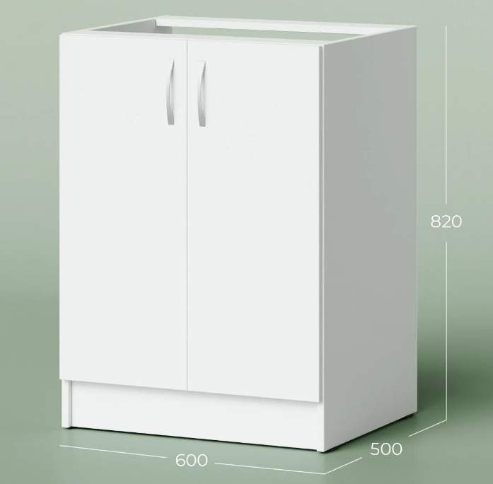Стол под мойку  800  б/м Белый