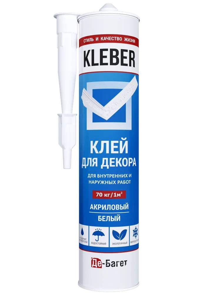 Клей монтажный Kleber 300 мл суперсильный 70кг/м2 (12 шт)