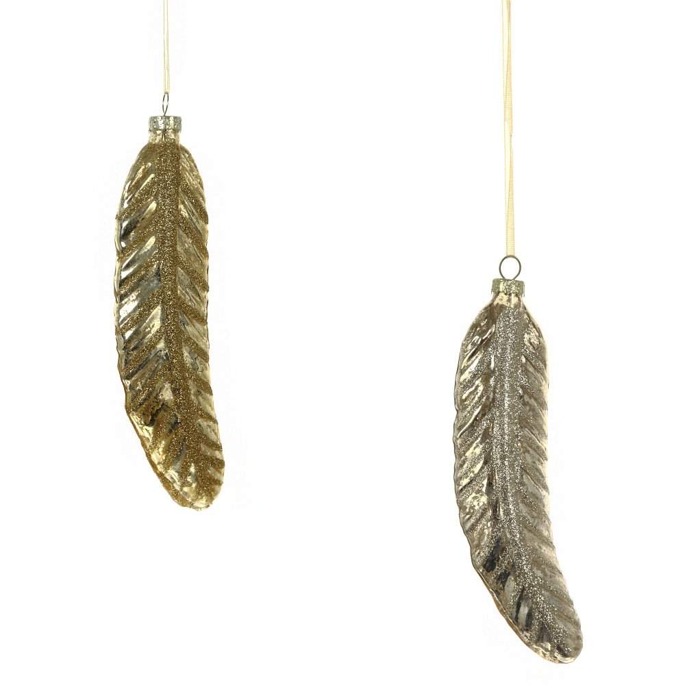 REMECO COLLECTION Игрушка елочная 743622 Волшебное перышко 4,5х2,5х17см (стекло) 