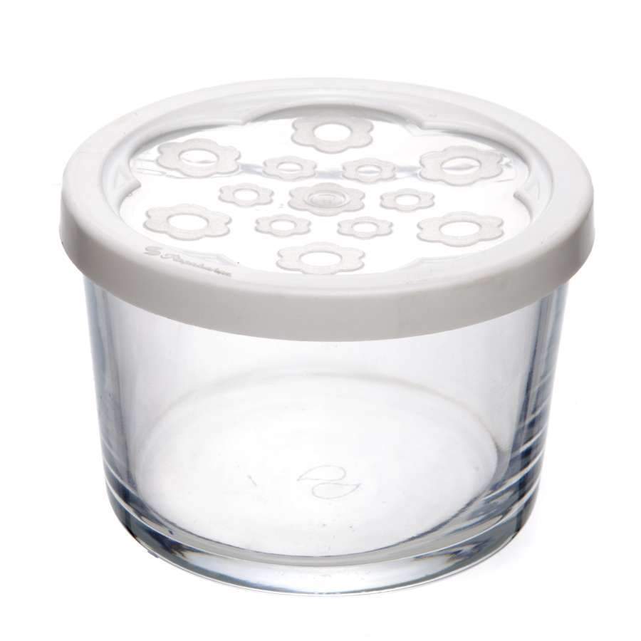 PASABAHCE Емкость 42230SLBW Бейзик д/продуктов 220мл с белой крышкой