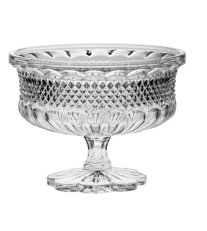 CRYSTAL BOHEMIA Салатник Alexandria 25см на ножке 63800/0/24800/250 БПХ747