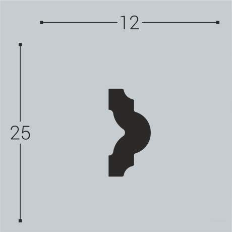 Молдинг XPS BD М 14 (25*12)/50