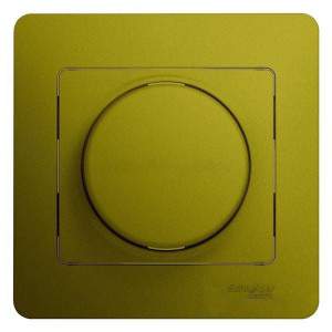 Светорегулятор (диммер) SE Glossa  Фисташковый  300Вт  поворотн. в сборе  GSL001034
